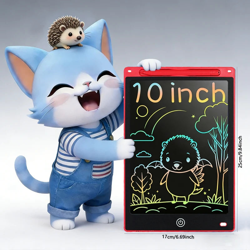 10 Inch LCD Writing Tablet for Kids – Colorful Drawing Board