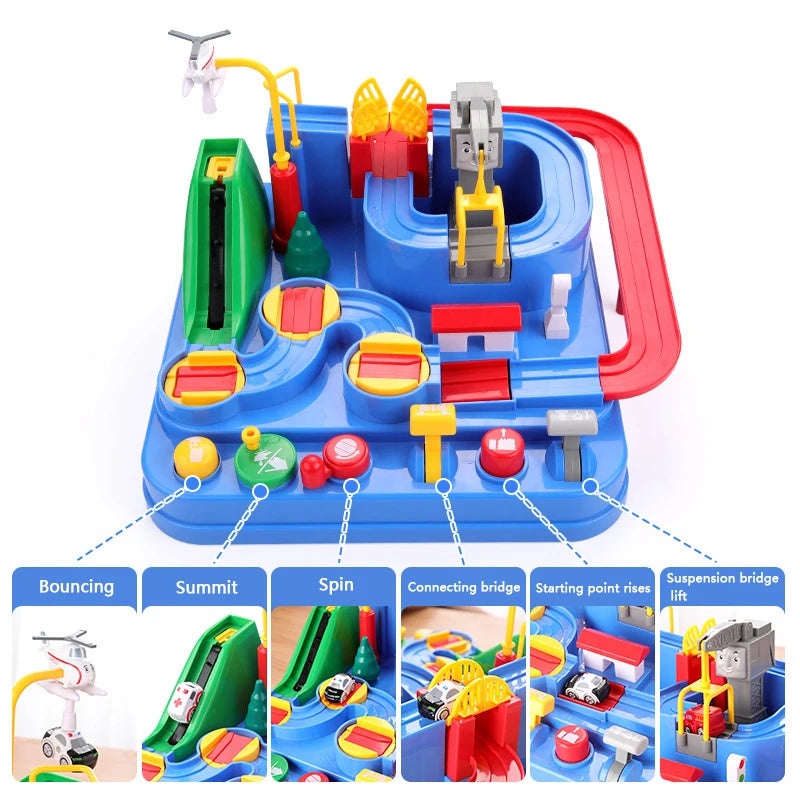 Racing Track Car Toy Set – Educational Rail Adventure Game