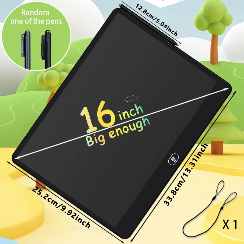 LCD Writing Tablet for Kids – 11/13/16 Inch Drawing Board