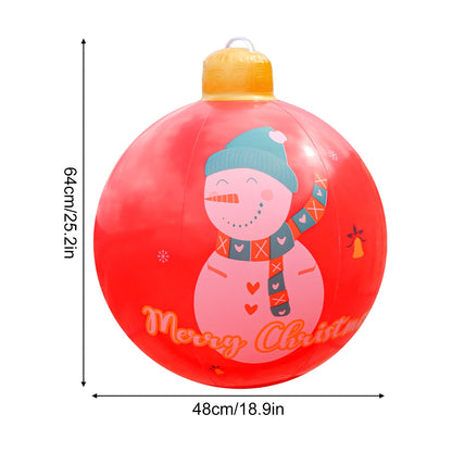 Inflatable Christmas Ornament – Large PVC Holiday Decoration Ball
