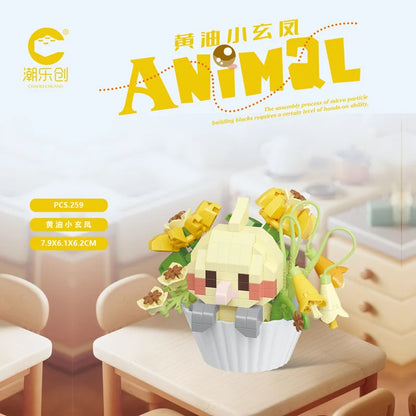Dessert Animal Building Blocks – Cute Panda & Puppy Decor