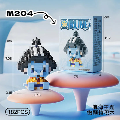Mini Brick Assembly Model – 3D Building Block Figure