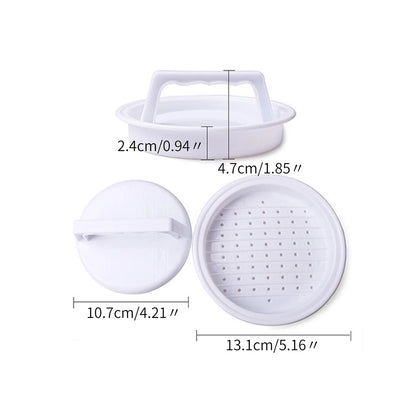 Hamburger Patty Press – Plastic Stuffed Burger Maker