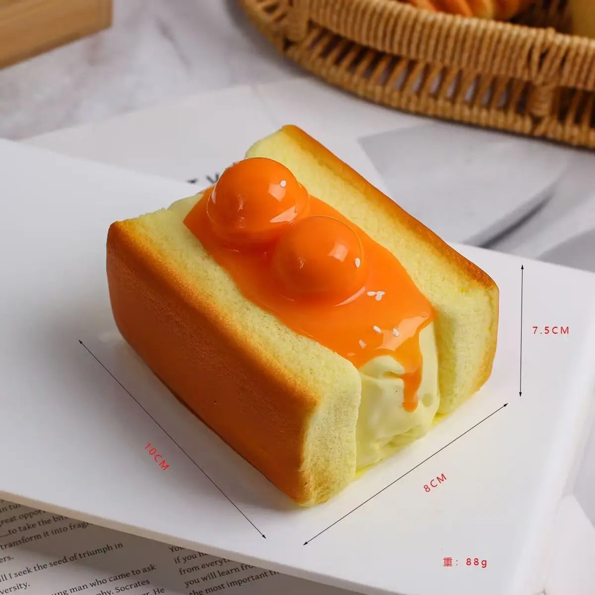 Bread Squishy Toy Slow Rising Soft Squeeze Stress Toy Decoration
