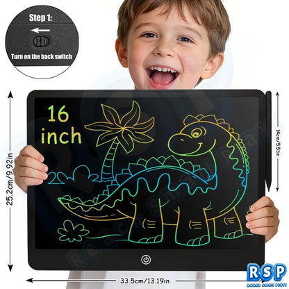 LCD Writing Tablet for Kids – Color Drawing Board 8.5-16 Inch
