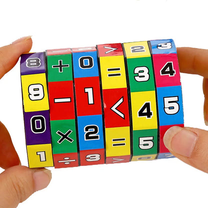 Math Cube Toy – Montessori Arithmetic Counting & Learning Puzzle
