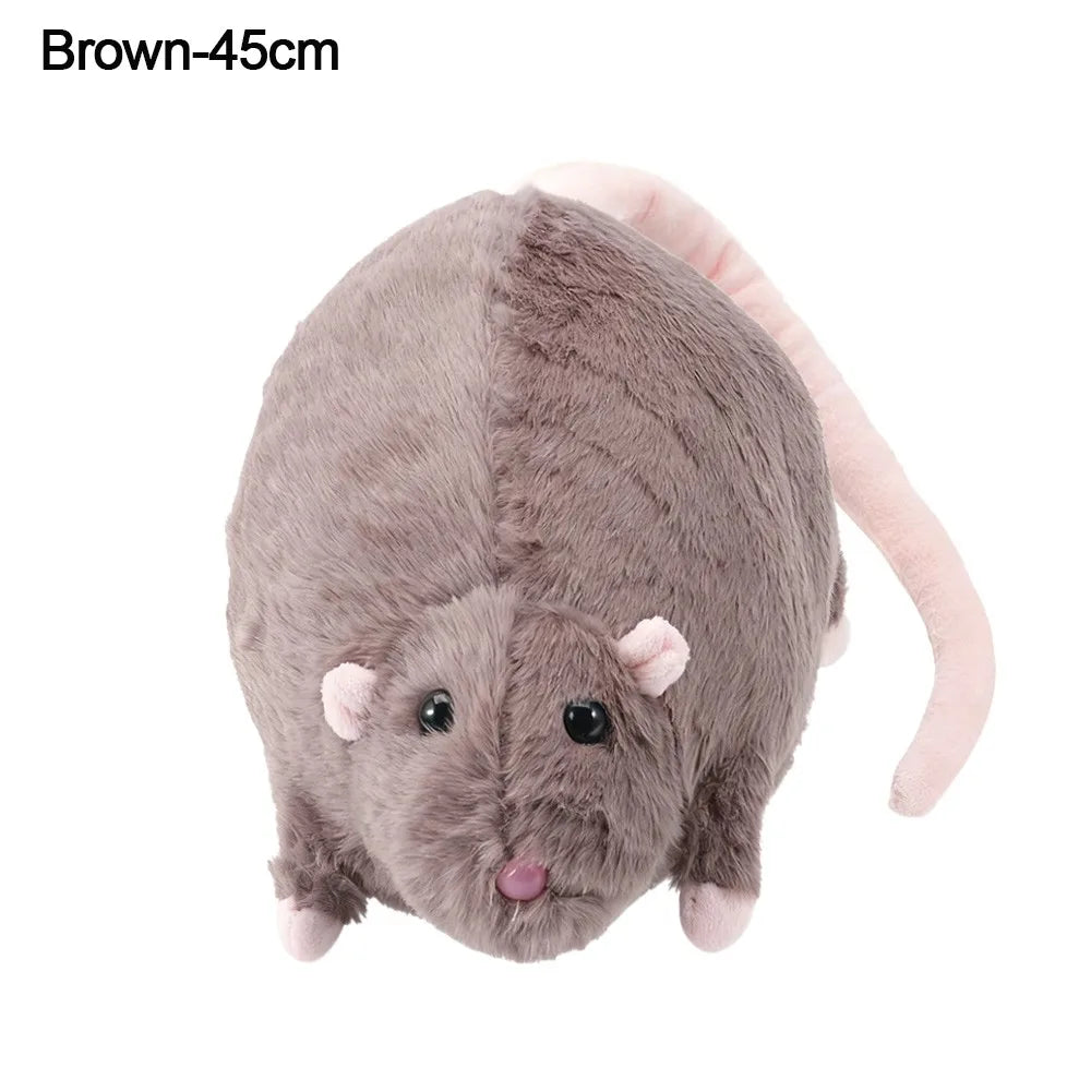 Cute 35/50cm Mouse Doll Cartoon Plush Flower Branch Rat Doll Soft Oversized Animal Figure Kid Gift Birthday Stuffed&Plush Animal