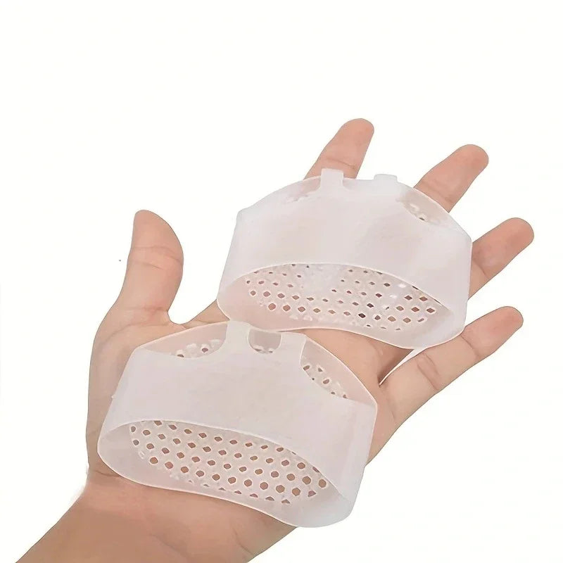 2PCS Silicone Gel Insoles Toe Separator Thumb Valgus Orthopaedic Foot Protector Bunion Adjuster Hallux Guard Feet Care Cushion