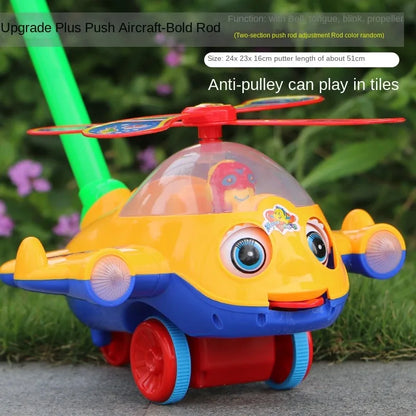 Interactive Baby Push Toy with Bell – Airplane Walker Toy