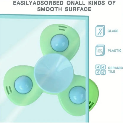 Suction Cup Spinning Toy – Flower Spinner Sensory Play Toy