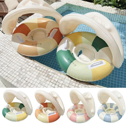 Baby Pool Float with Canopy for Infants & Toddlers