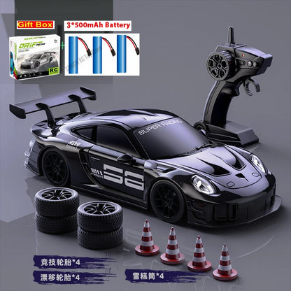 1:24 Scale RC Drift Racing Car with LED Lights and 4WD