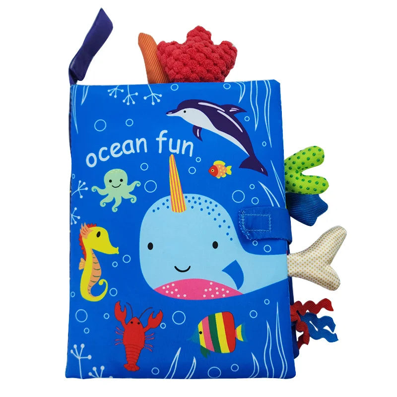 Baby Cloth Book – Interactive Early Learning Toy with Rattle