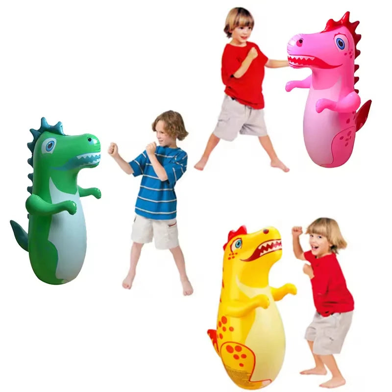 Inflatable Punching Bag for Kids with Weighted Tumbler Base