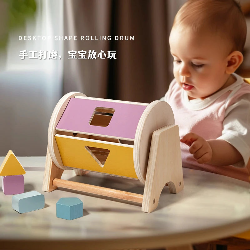 Wooden Bell Toy for Kids – Handheld Musical Rattle for Early Learning