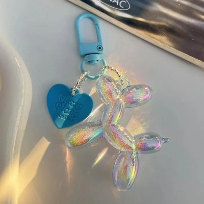 Dog Keychain, Cute Cartoon Jelly Dog Pendant & Animal Keyring