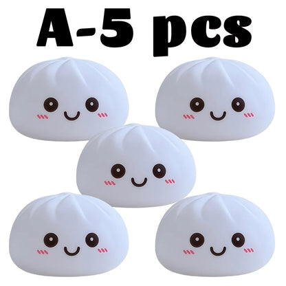 Dumpling Night Light LED Desktop Lamp Cute Glowing Décor