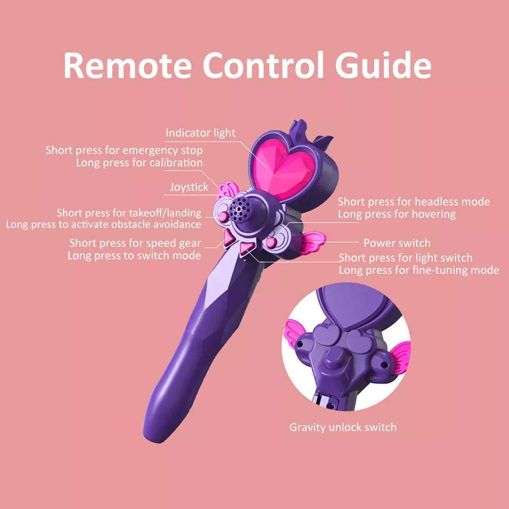 Glitter Butterfly Remote Control Drone with Gravity Sensing