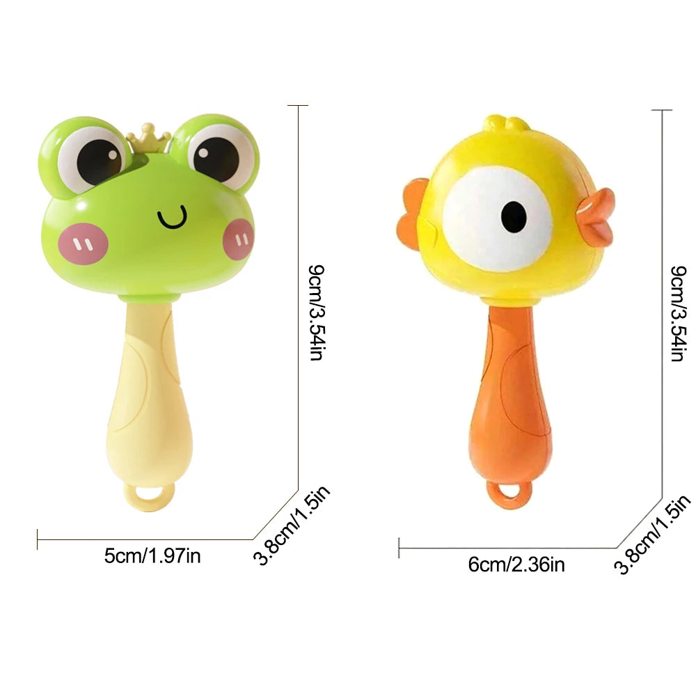 Baby Rattle Toy – Animal Sensory Grasping & Handbell Toy