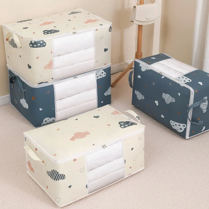 Large Clothes Storage Bag Organizer for Blankets & Bedding