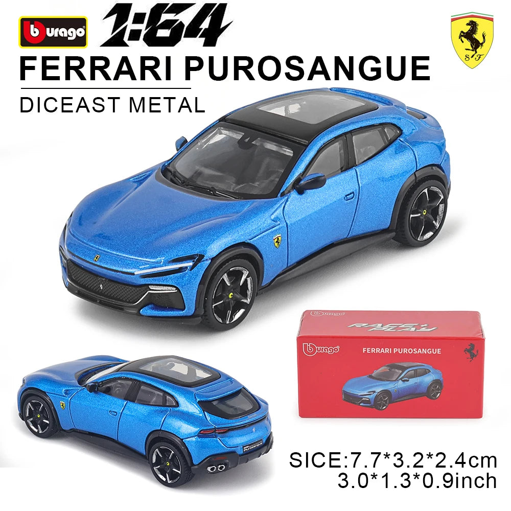 1:64 Diecast Car Model – Metal Collectible with Lights & Sound