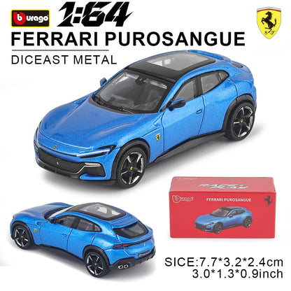 1:64 Diecast Car Model – Metal Collectible with Lights & Sound