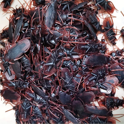 Fake Cockroach Prank Toys – 50-Piece Realistic Insect Set