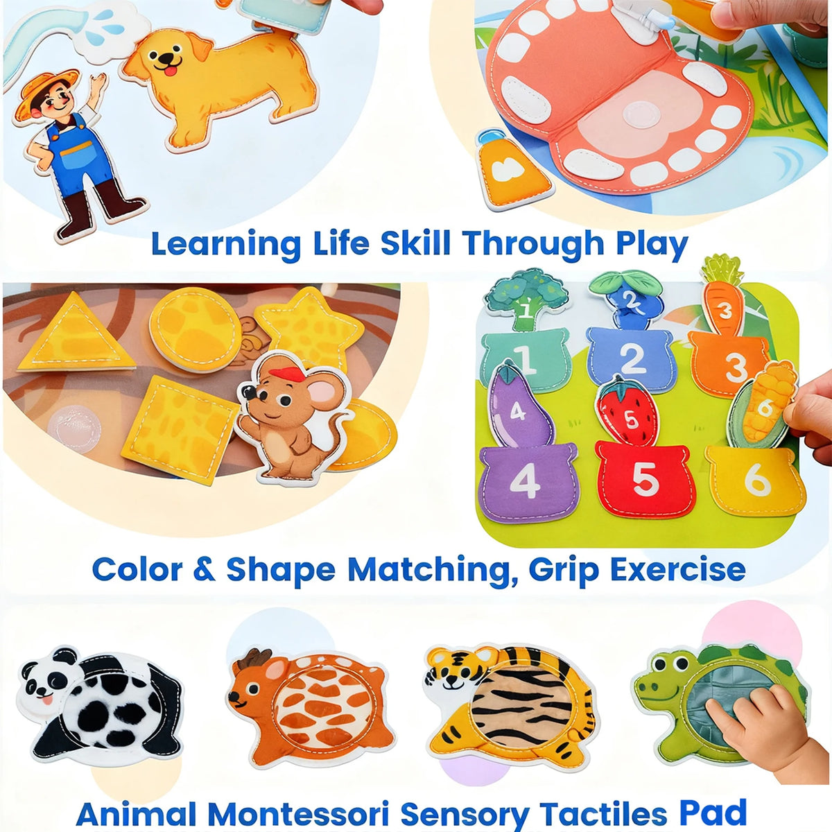 A hands-on, portable activity book for playful learning wherever you go.