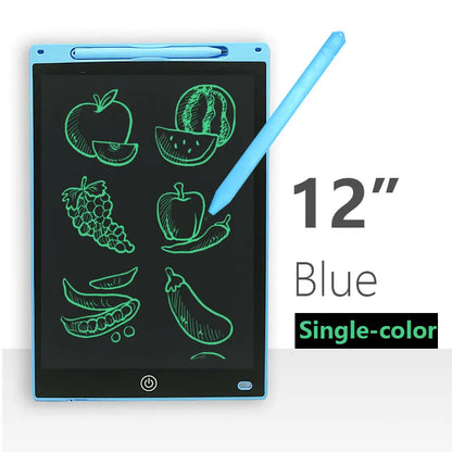 12 Inch LCD Writing Tablet for Kids – Reusable Drawing Board