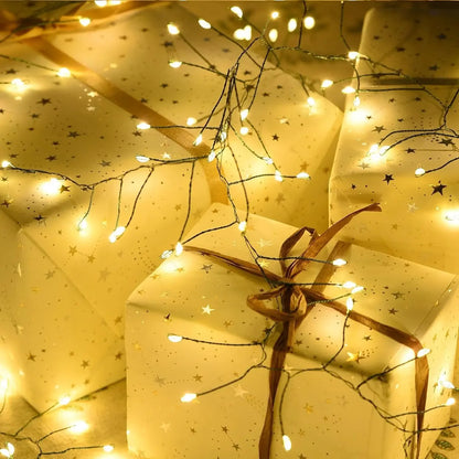 LED Firecracker String Lights with Remote Control