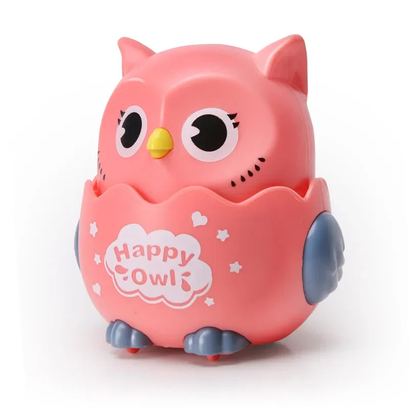 Wind Up Owl Toy – Mechanical Press & Slide Animal Toy