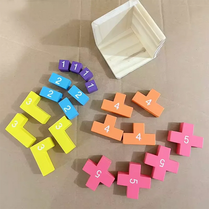 3D Wooden Cube Puzzle – Interlocking Brain Teaser Game