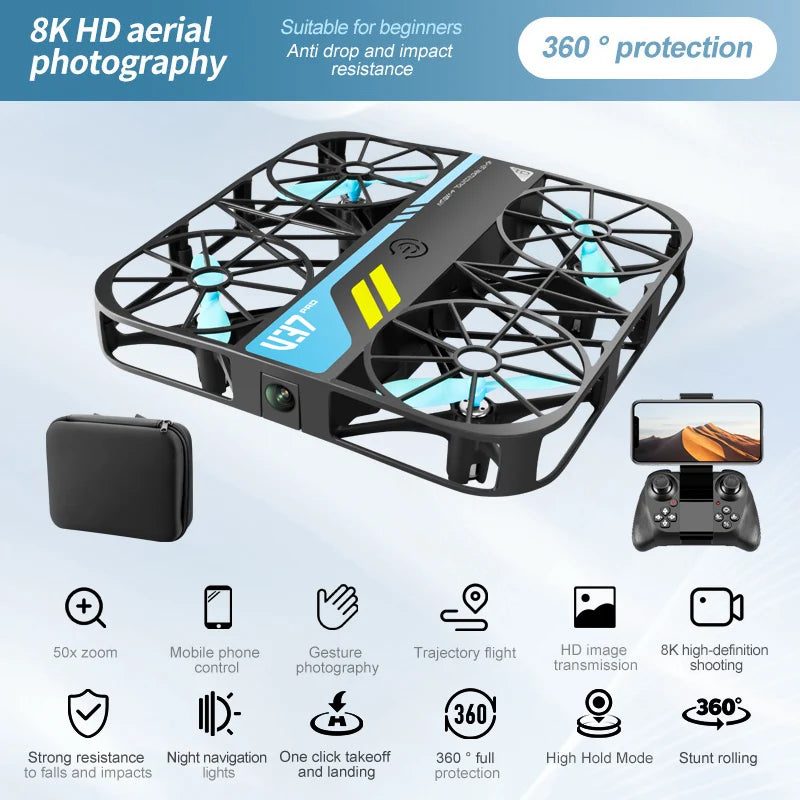 Mini Drone with Camera, WiFi FPV and Protective Guard