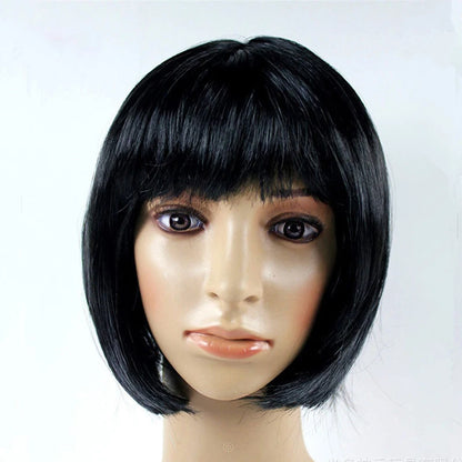 Short Bob Cosplay Wig – Synthetic Anime Costume Hair
