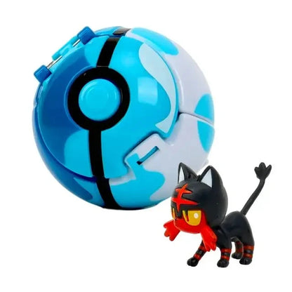 Anime Figure with Ball – Mini PVC Collectible Model Toy