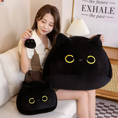 Black Cat Plush Toy – Cute Stuffed Cat Doll