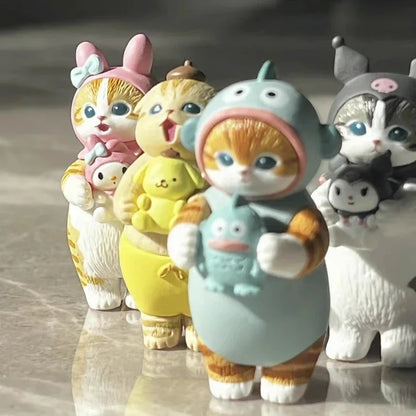 Cute Cat Blind Box Figures – Collectible PVC Ornaments