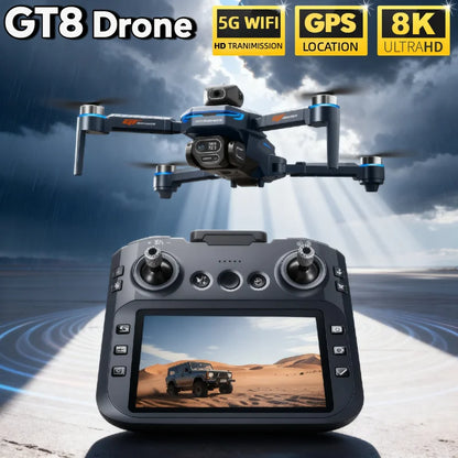 4K GPS Camera Drone – Foldable FPV Quadcopter with Brushless Motors