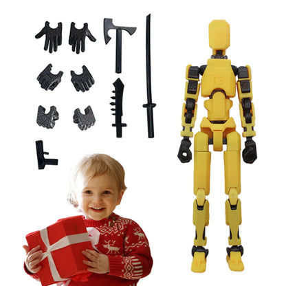 13-Joint Articulated Action Figure – DIY Poseable Figure