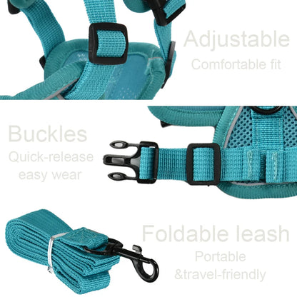 Adjustable Dog Harness Leash Set