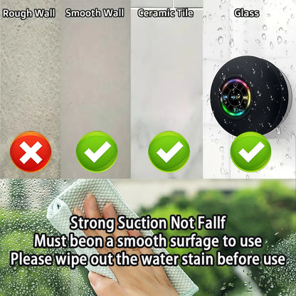 Portable Bluetooth Speaker – Wireless LED Light IPX4 Waterproof Speaker