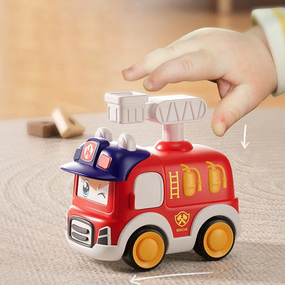Press and Go Toy Cars for Toddlers – Mini Emergency Vehicles