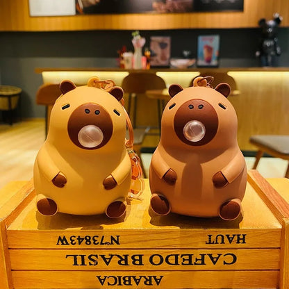 Capybara Doll Pinch Pendant Toys Squeeze Spit Bubble Decompression Toy Children's Schoolbag Doll Pendant Decoration party gift