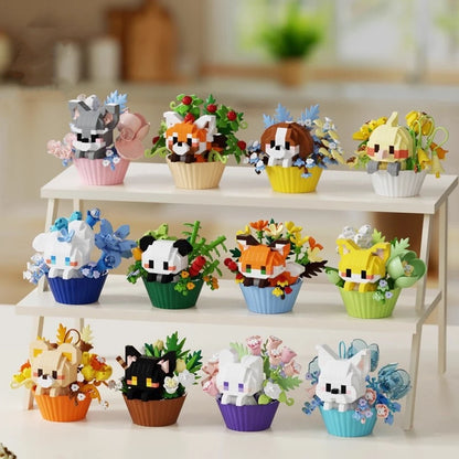 Dessert Animal Building Blocks – Cute Panda & Puppy Decor