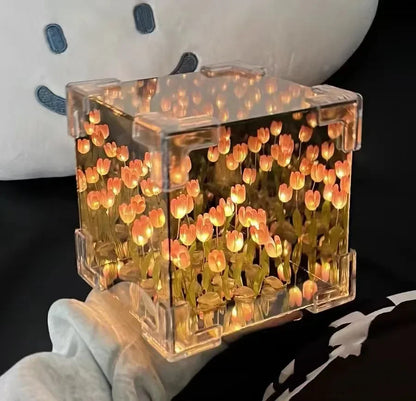 Tulip Night Lamp – DIY 3D Flower Sea Cube Light