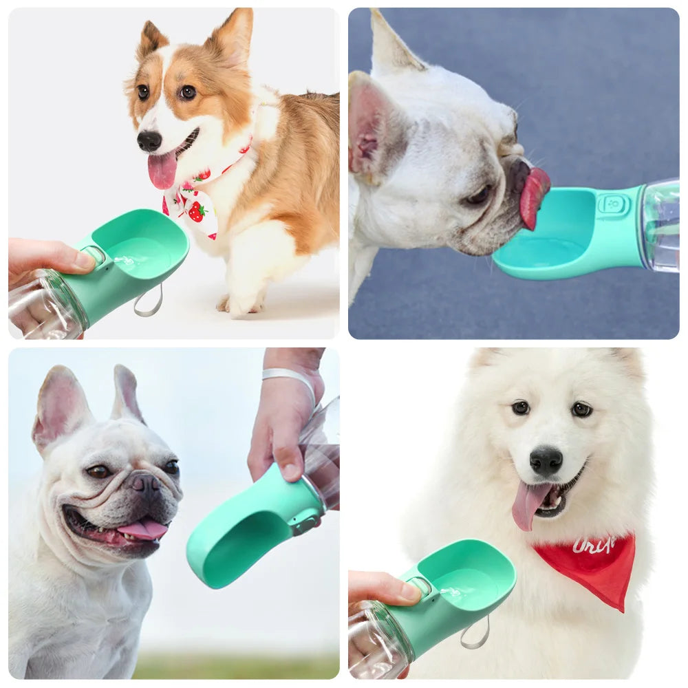 Portable Dog Water Bottle – 300ml/350ml/550ml Travel Dispenser