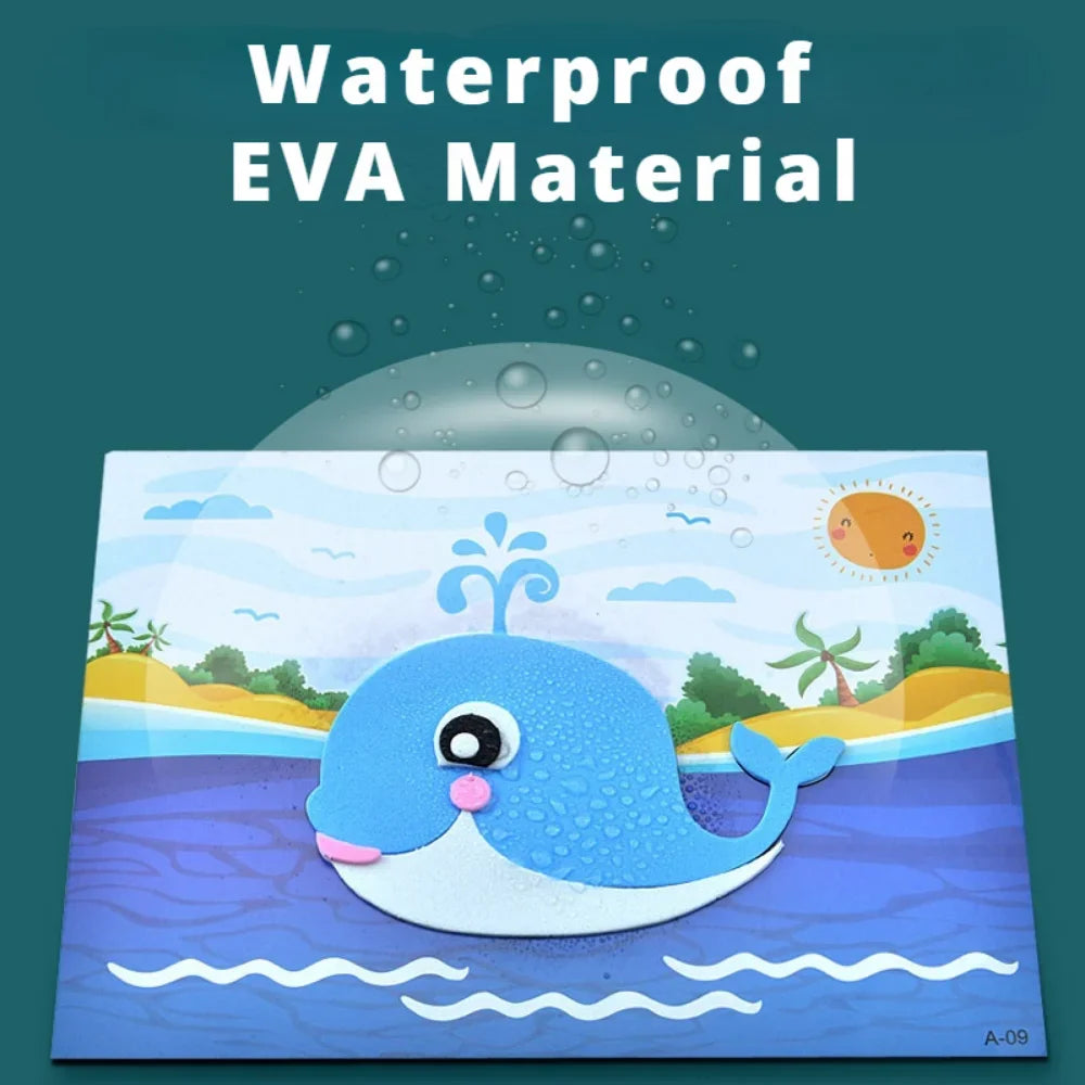 EVA Foam Sticker Puzzle Set with 3D Animal Crafts for Kids