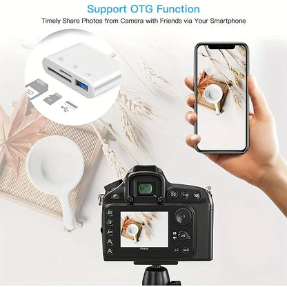 Type C Adapter TF  SD Memory Card Reader OTG Writer Compact Flash USB-C for IPad Pro Huawei Macbook Samsung Xiaomi Cardreader