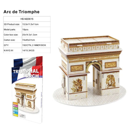 3D Architecture Puzzle – Famous Building Model Puzzle for Kids