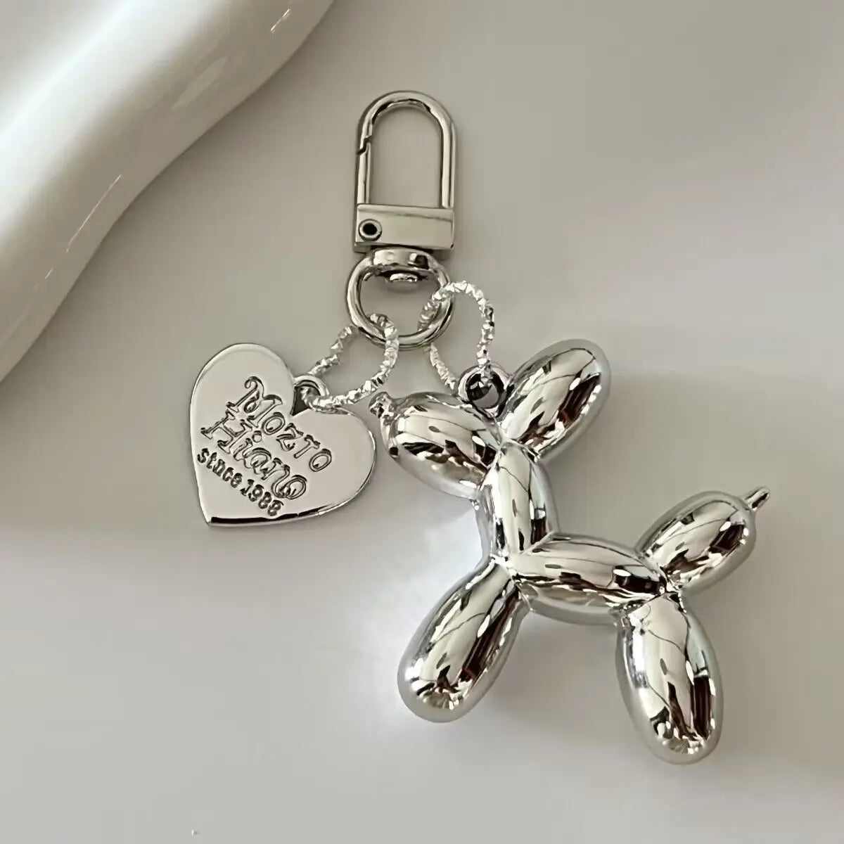 Dog Keychain, Cute Cartoon Jelly Dog Pendant & Animal Keyring